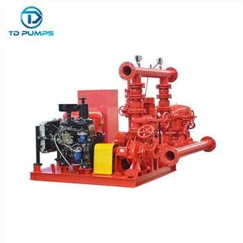 Elektrisch aangedreven 250 pk high flow horizontale centrifugaal vervaardiging set dieselmotor brandpomp